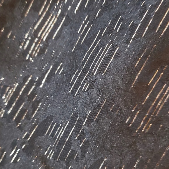 WHBM Black / Gold Brocade Ponte Jacquard Mixed Skinny Pants Size 0L - Picture 6 of 13